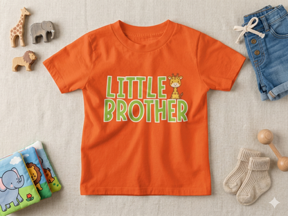Little Brother Giraffe Kids Cotton T-shirt