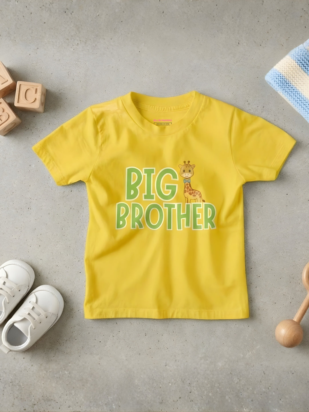 Big Brother Giraffe Kids Cotton T-shirt