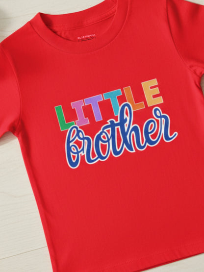 Little Brother Cotton T-Shirt for Kids Boys