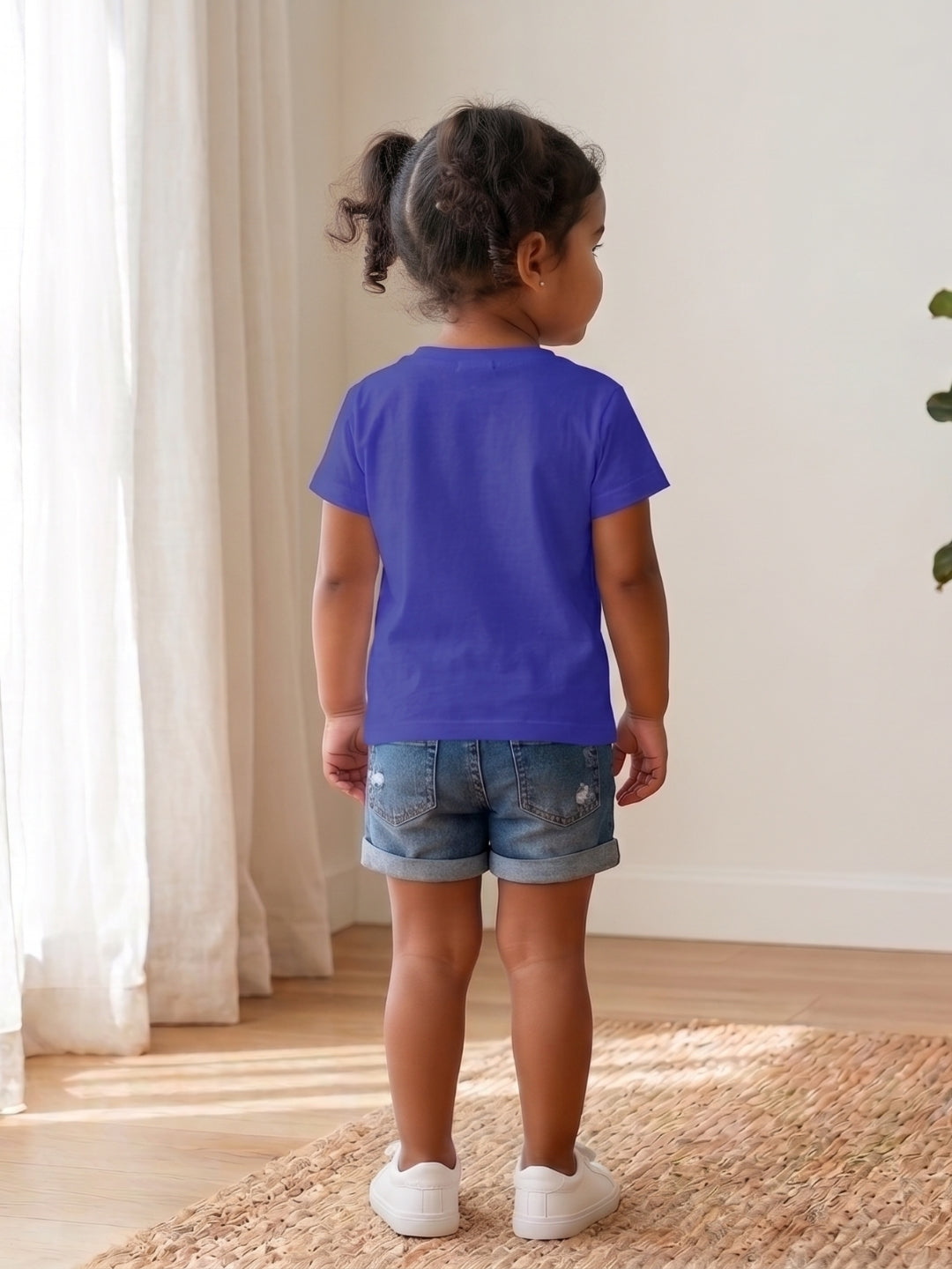 Little Sister Giraffe Print Kids T-shirt