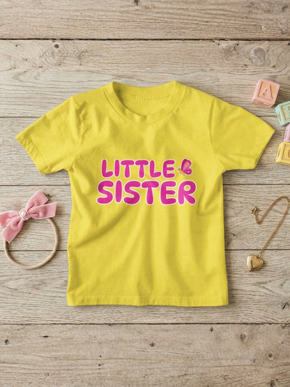 Little Sister Butterfly Kids Cotton T-shirt