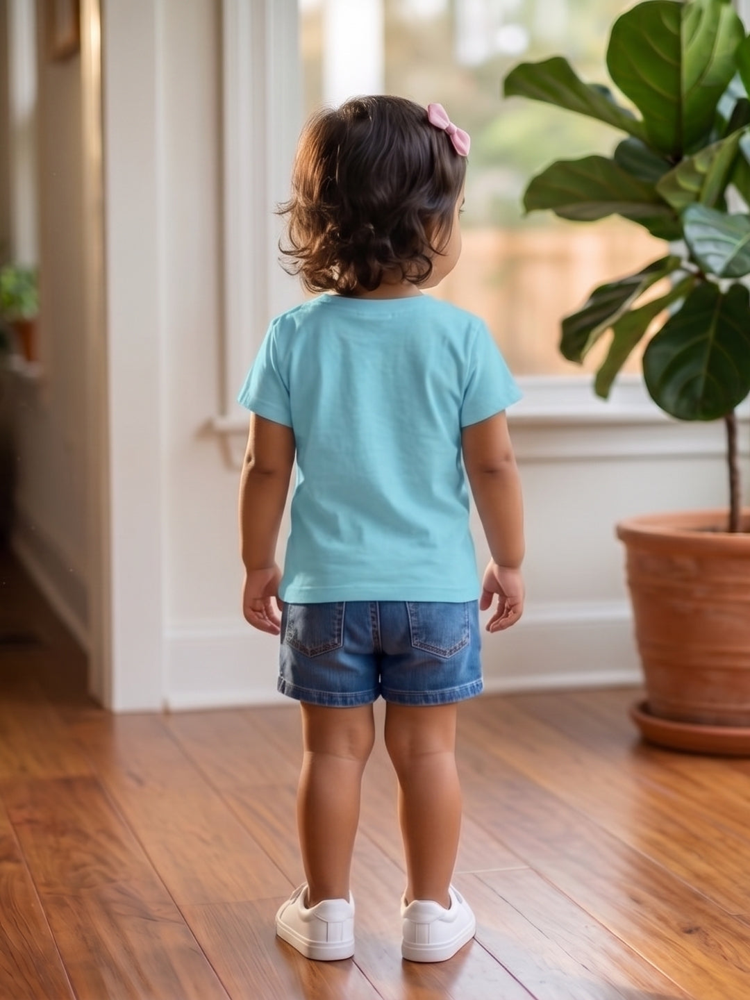 Little Sister Rainbow T-Shirt for Kids