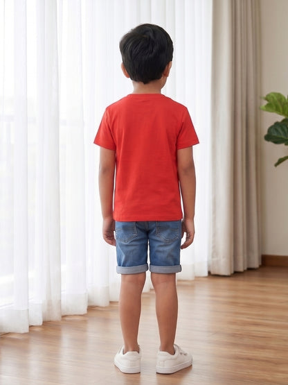 Promoted to Big Brother Astronaut Cotton T-Shirt for Kids
