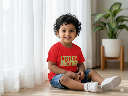 Little Brother Giraffe Kids Cotton T-shirt