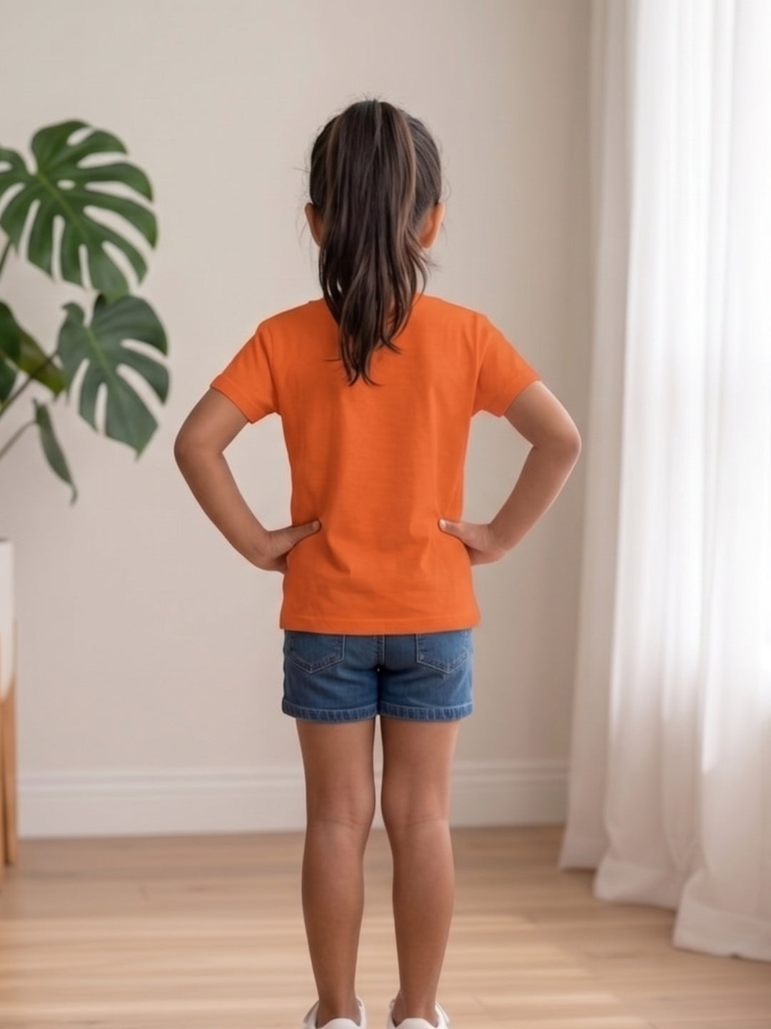 Big Sister Rainbow Printed Cotton T-Shirt for Kids