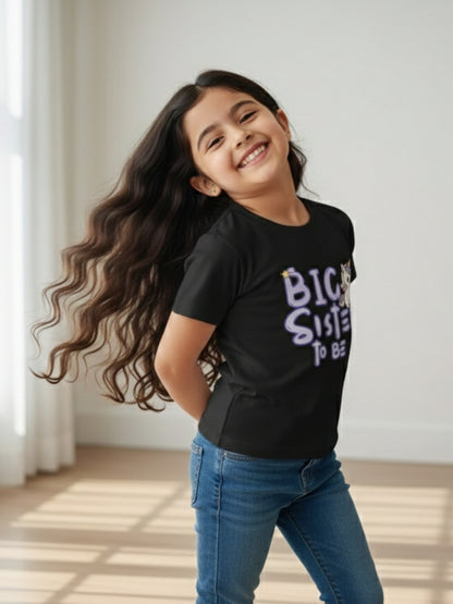 Big Sister To Be Unicorn Kids Cotton T-shirt 🦄