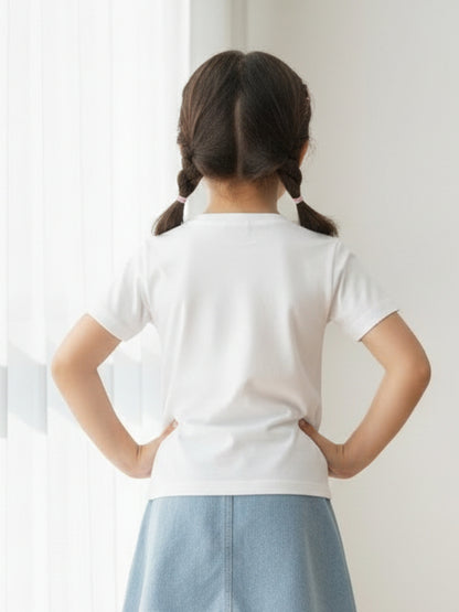 Big Sister Typography Cotton T-Shirt for Kids