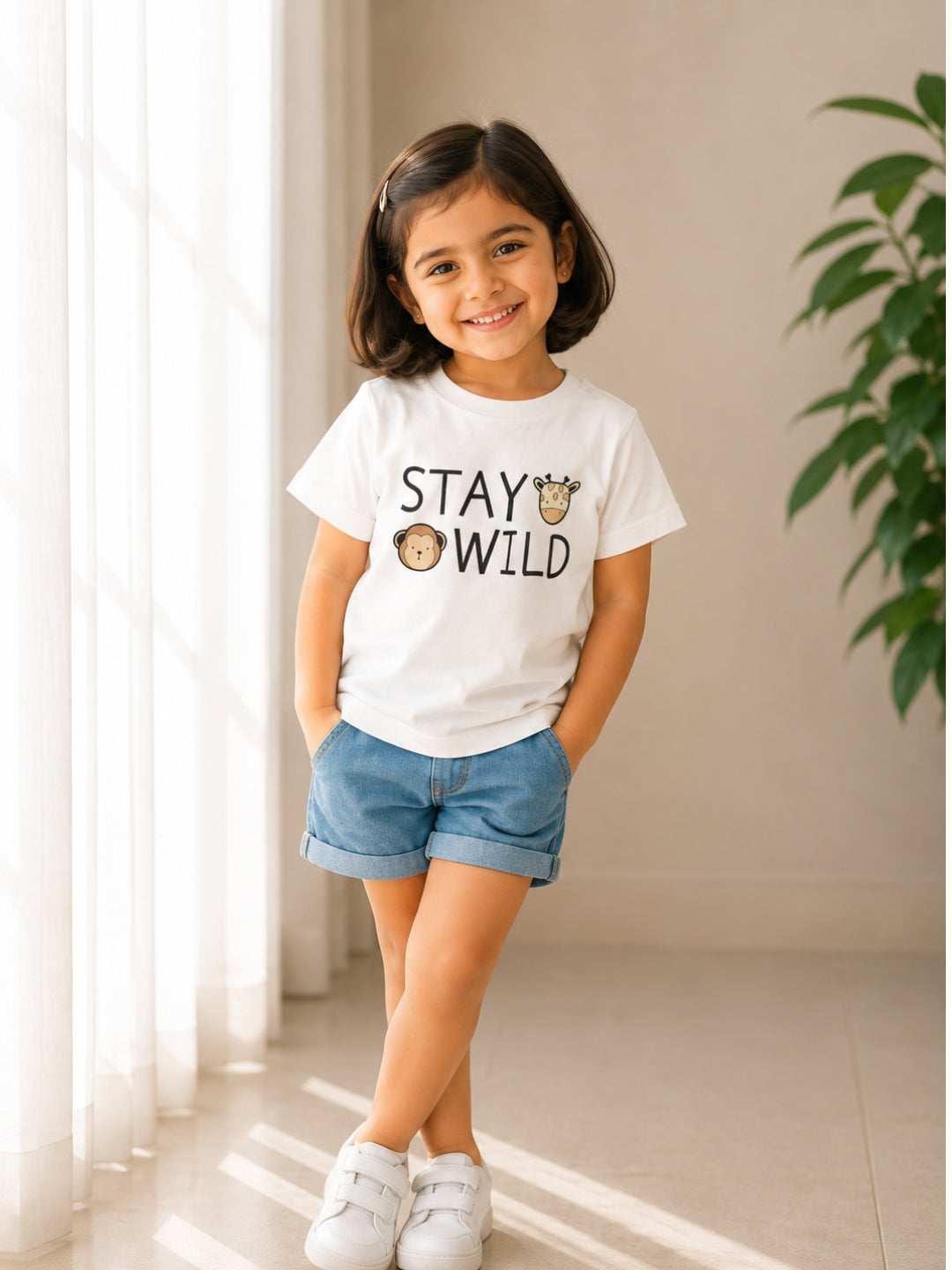 Stay Wild Kids Cotton T-Shirt