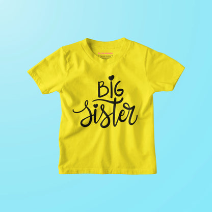 Big Sister Yellow Kids T-Shirt