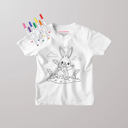 Bunny Colouring Kids T-Shirt