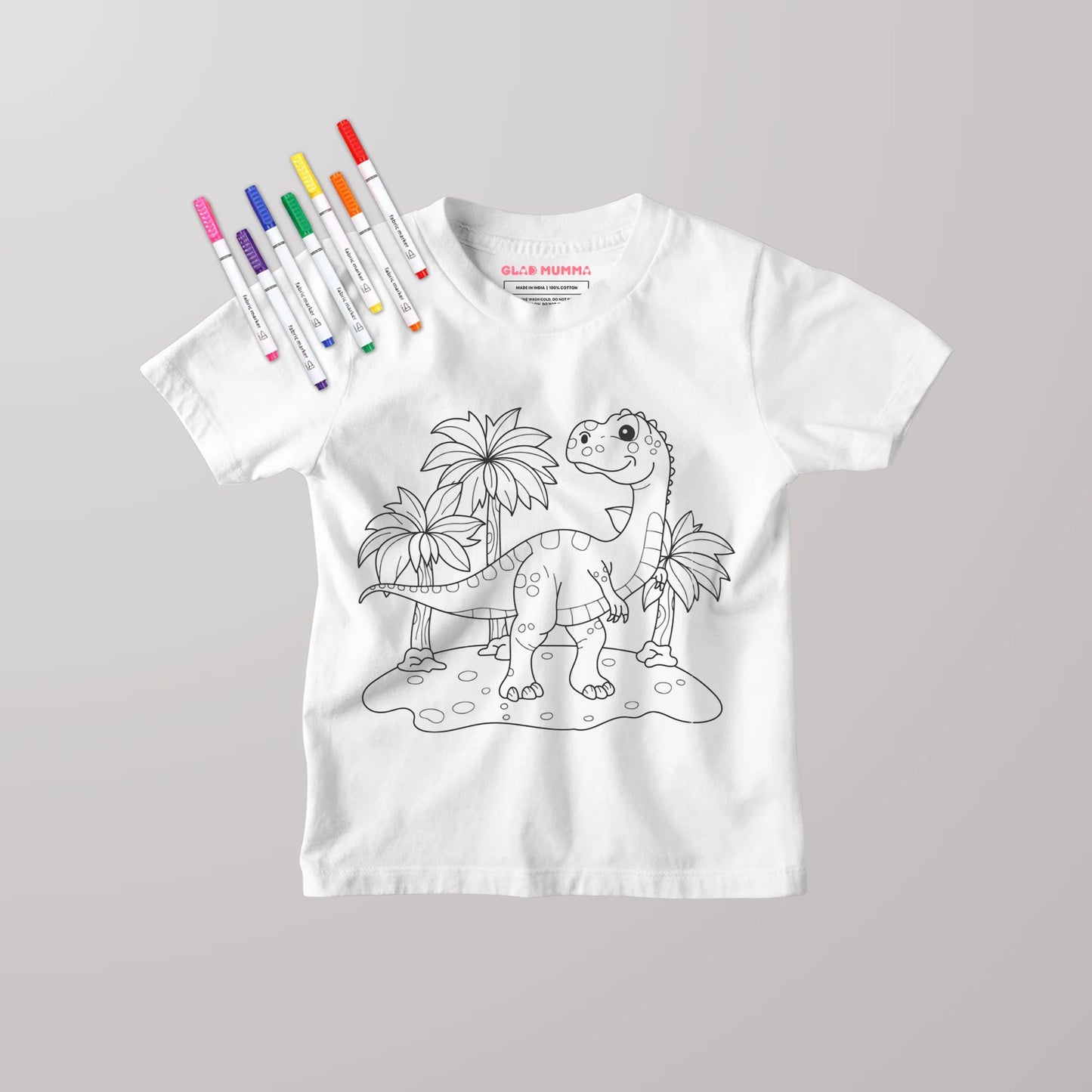 Dinosaur Colouring Kids T-Shirt