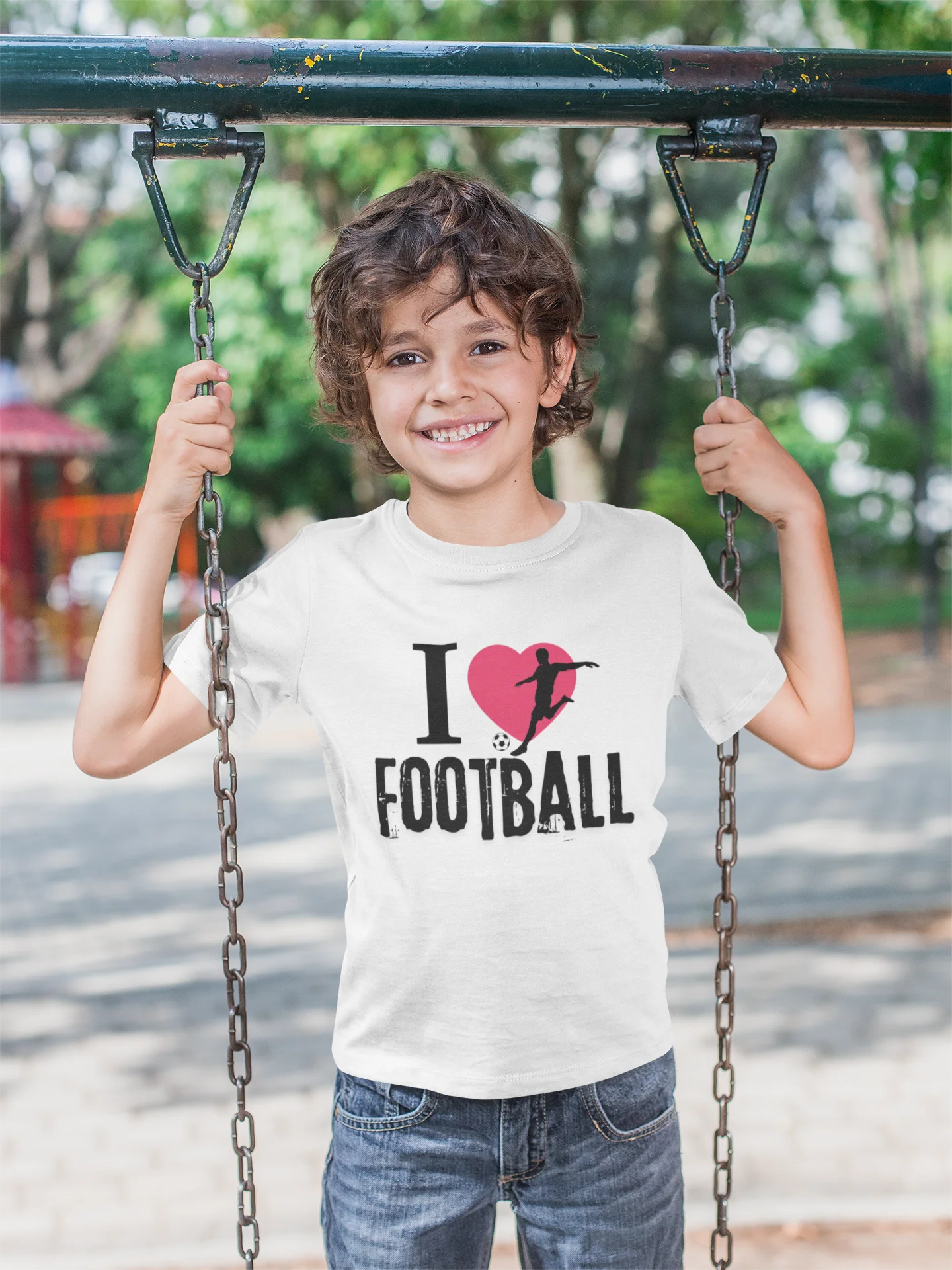 I Love Football Kids T-Shirt