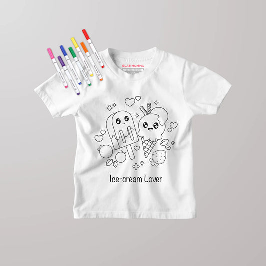 Ice-cream Lover Colouring T-Shirt