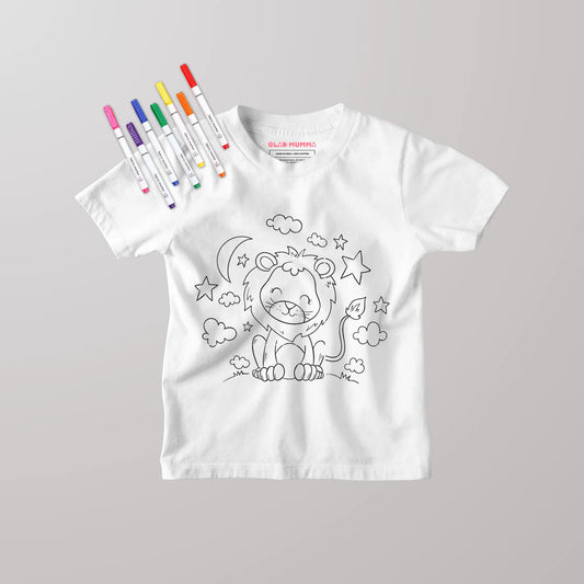 Lion Colouring Kids T-Shirt