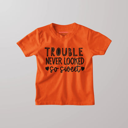 Trouble Never Looked So Sweet Kids T-Shirt