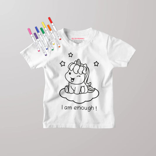 Unicorn Colouring Kids T-Shirt