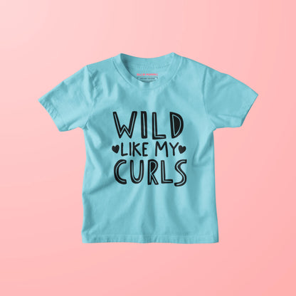 Wild Like My Curls Kids T-Shirt