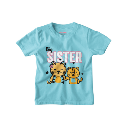 Big Sister T-Shirt for Girls | 100% Cotton Kids Tee