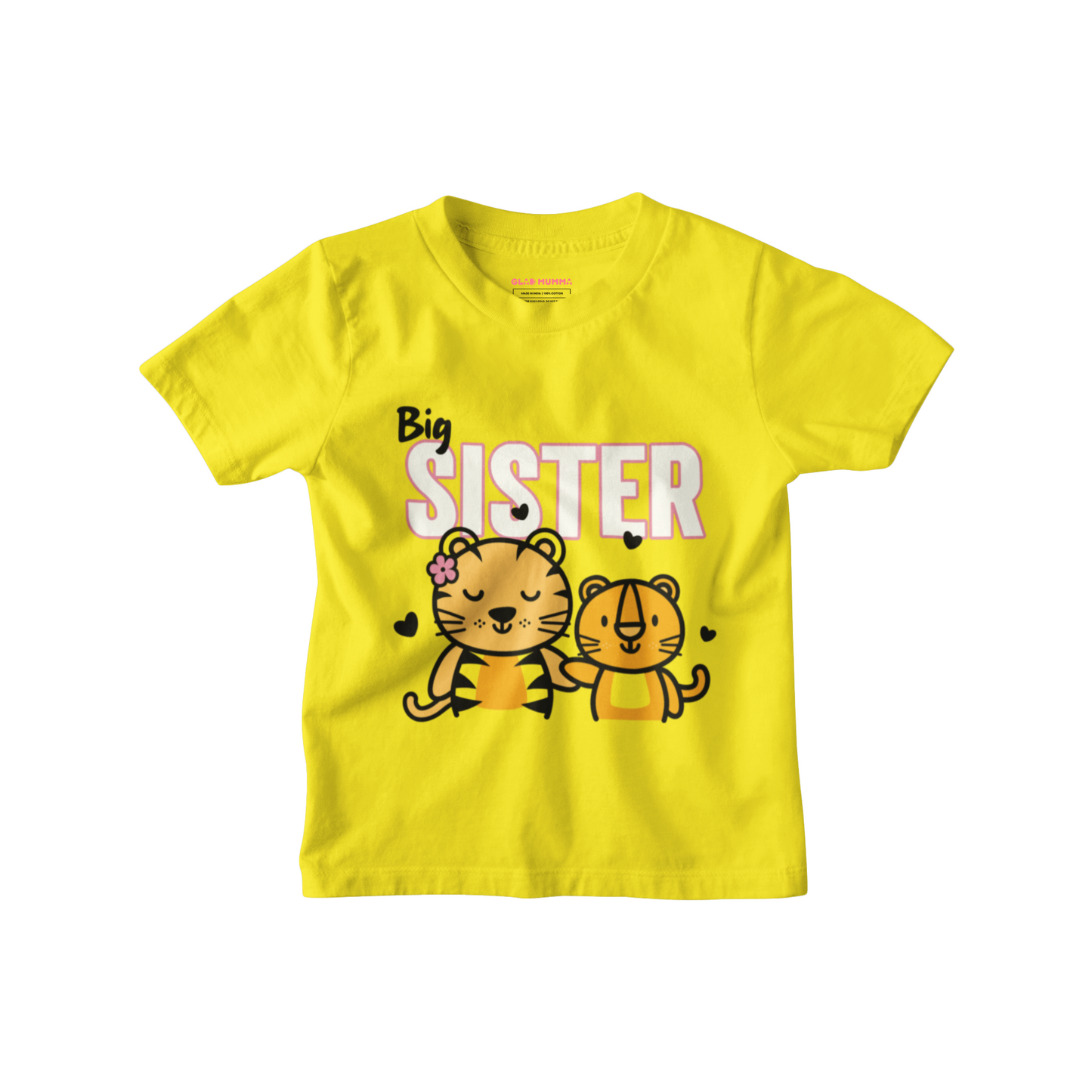 Big Sister T-Shirt for Girls | 100% Cotton Kids Tee