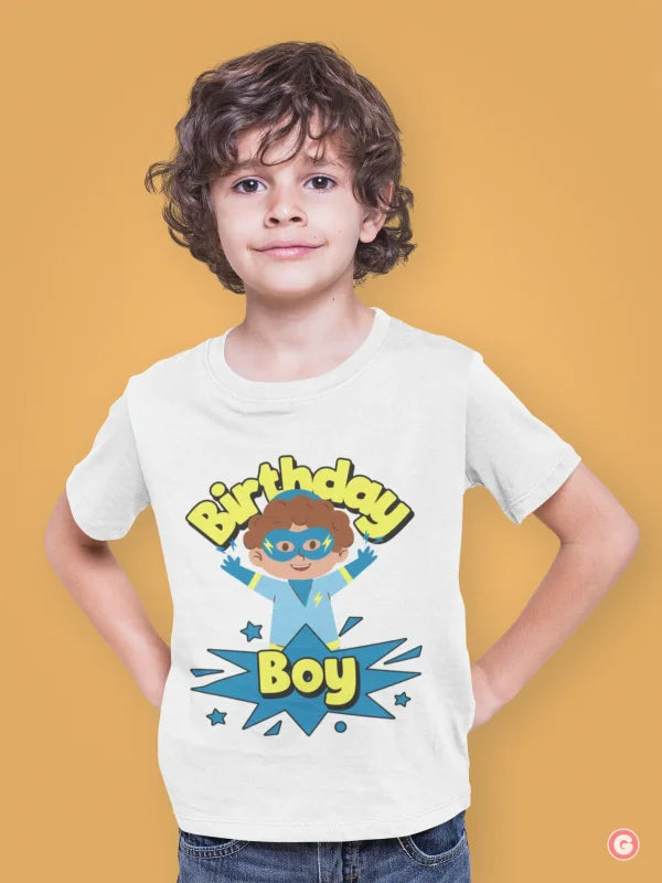 Birthday Super-boy Cotton T-Shirt for Kids - Tshirt