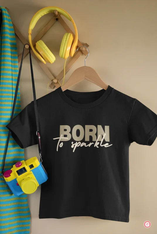 Born To Sparkle Kids Cotton T-shirt - Tshirt