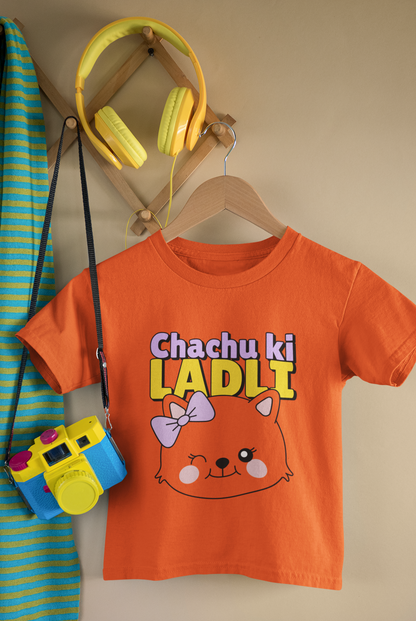 Chachu Ki Ladli Girls Cotton T-Shirt