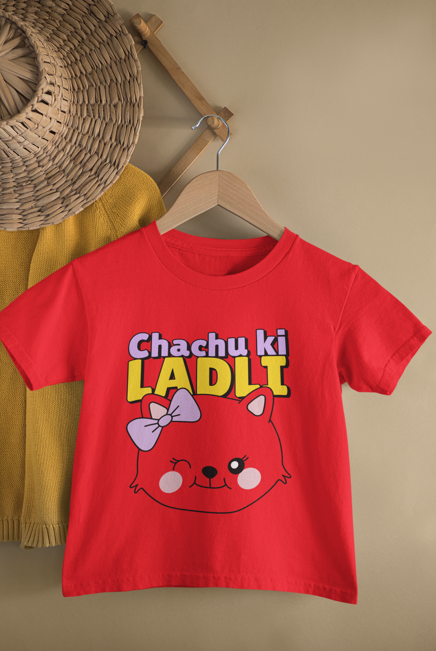 Chachu Ki Ladli Girls Cotton T-Shirt