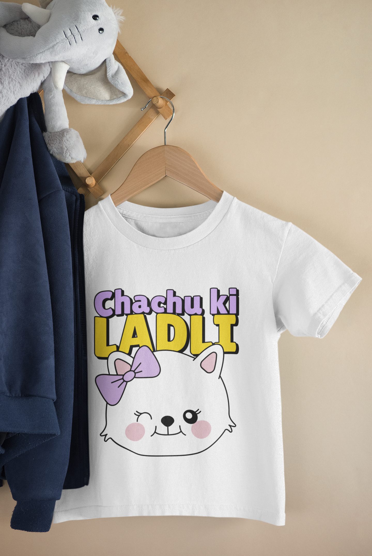 Chachu Ki Ladli Girls Cotton T-Shirt
