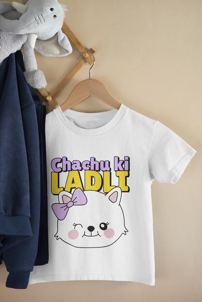 Chachu Ki Ladli Girls Cotton T-Shirt