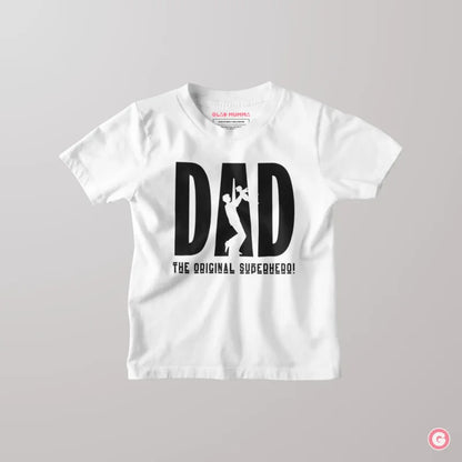 Dad The Original Superhero Kids Cotton T-shirt - Tshirt
