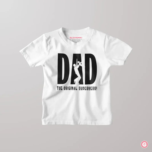 Dad The Original Superhero Kids Cotton T-shirt - Tshirt