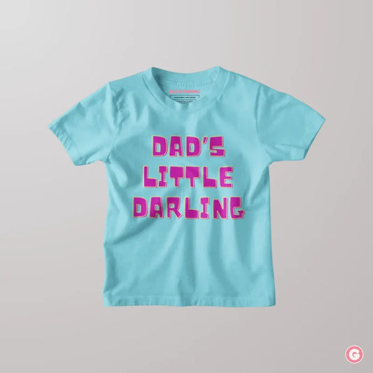 Dad’s Little Darling Kids Cotton T-shirt - Tshirt