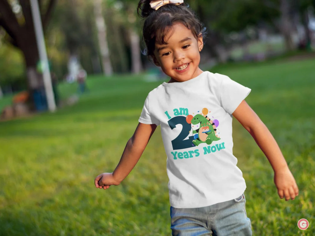 I am 2 Years Now Toddler Cotton T-shirt - Kids Tshirt