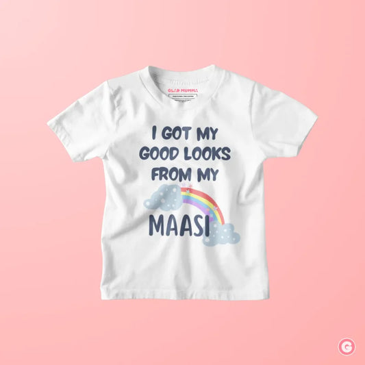 I Got My Good Looks From Maasi Kids Cotton T-shirt - Tshirt