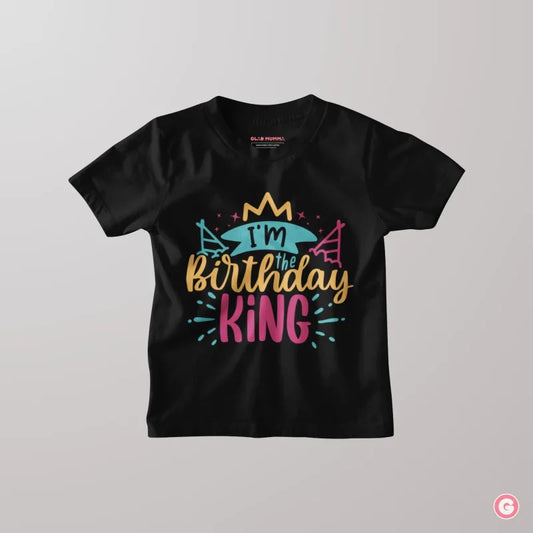 I’m the birthday King Kids Cotton T-shirt - Tshirt