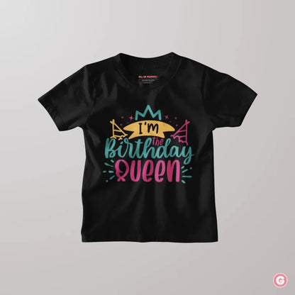 I’m The Birthday Queen Kids Cotton T-Shirt - Tshirt