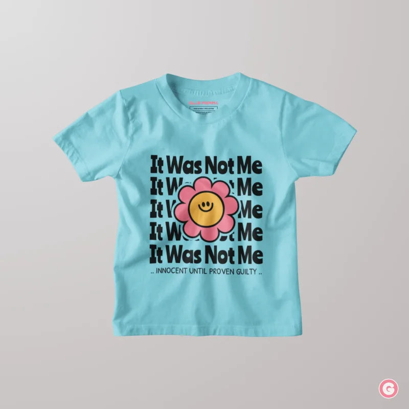 ’It Wasn’t Me’ Toddler Cotton T-Shirt - Kids Tshirt