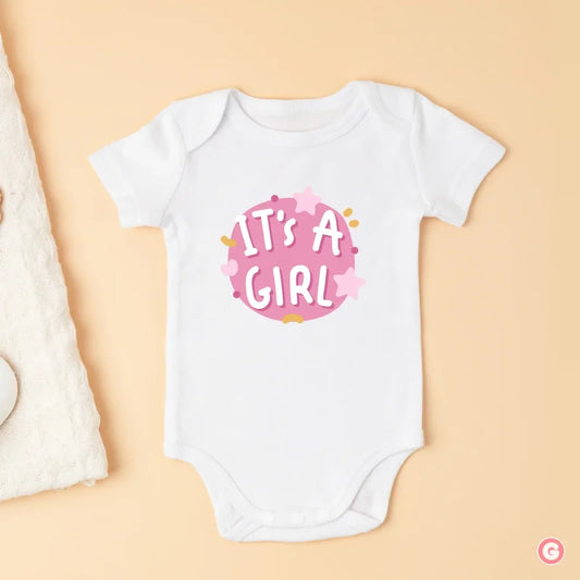 It’s a Girl Newborn Baby Cotton Onesie