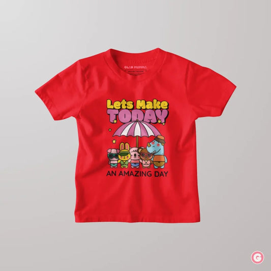 Lets Make Today An Amazing Day Kids Cotton T-shirt - Tshirt