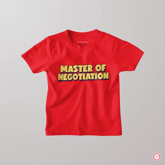 Master Of Negotiation Kids Cotton T-Shirt - Tshirt