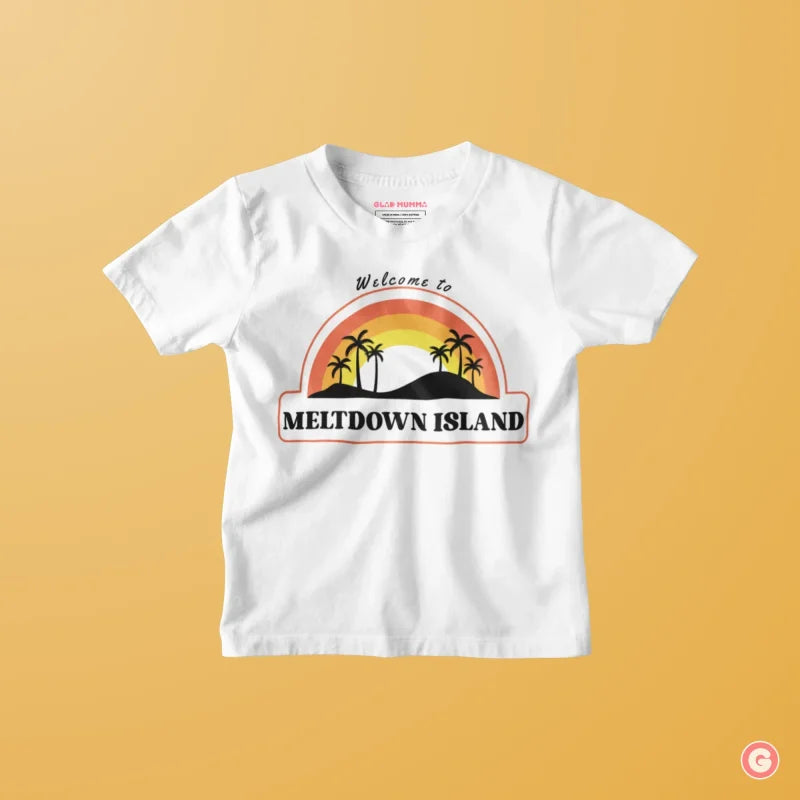 Meltdown Island Toddler Cotton T-Shirt - Kids Tshirt