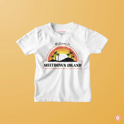 Meltdown Island Toddler Cotton T-Shirt - Kids Tshirt