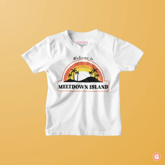 Meltdown Island Toddler Cotton T-Shirt - Kids Tshirt