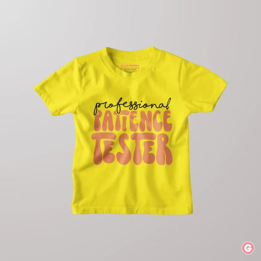 Professional Patience Tester Funny Kids Cotton T-Shirt - Tshirt
