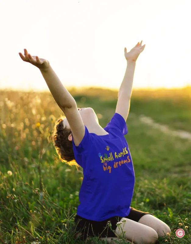 Small Hands Big Dreams Children’s Graphic T-shirt - Kids Tshirt