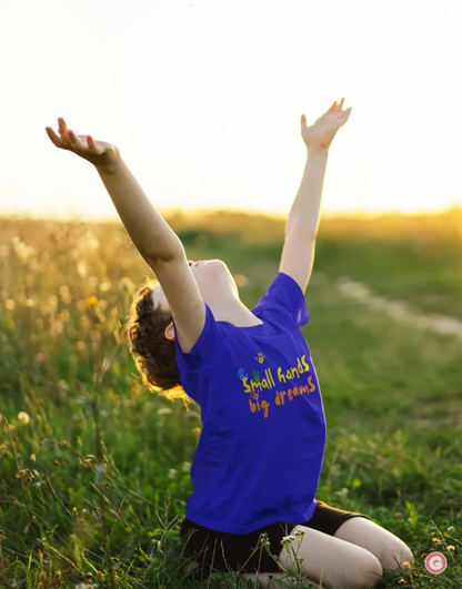 Small Hands Big Dreams Children’s Graphic T-shirt - Kids Tshirt