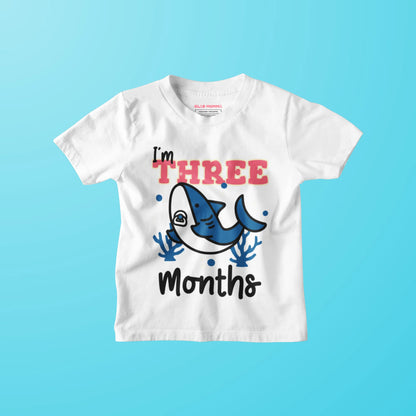 I'm Three Months Shark Baby T-Shirt