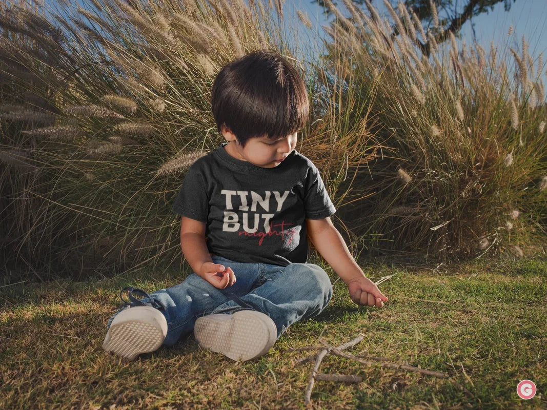 Tiny But Mighty Kids Cotton T-Shirt - Tshirt