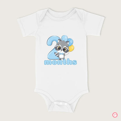 Two Months Fox Graphic Cotton Baby Onesie - 0-3 M