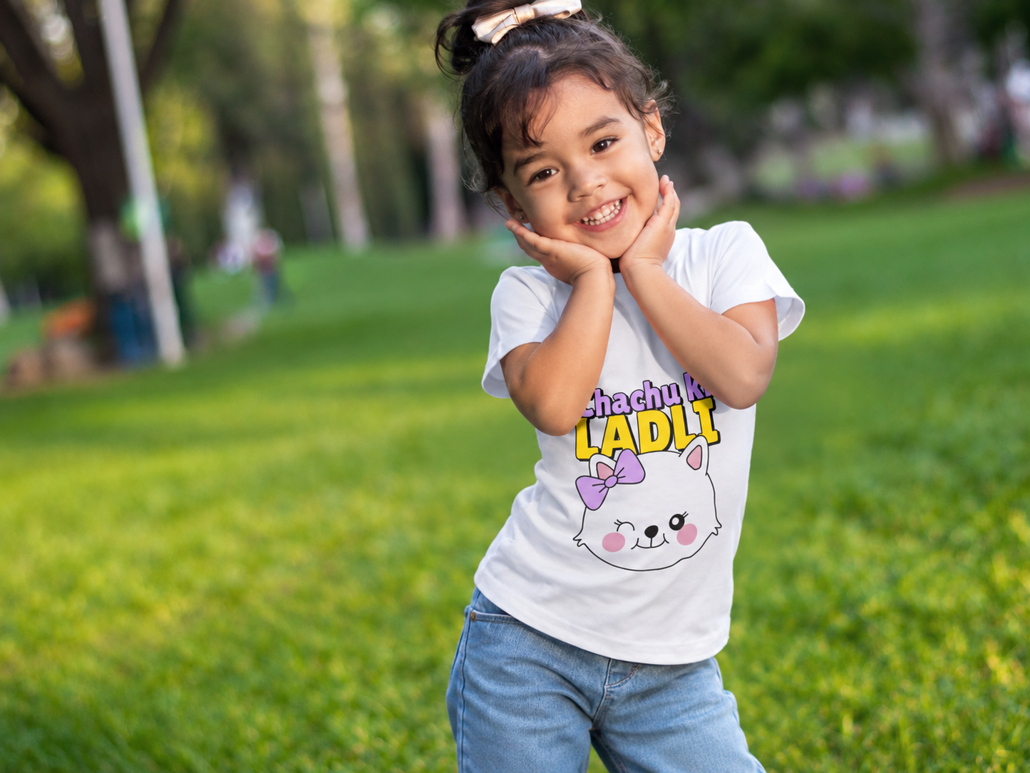 Chachu Ki Ladli Girls Cotton T-Shirt